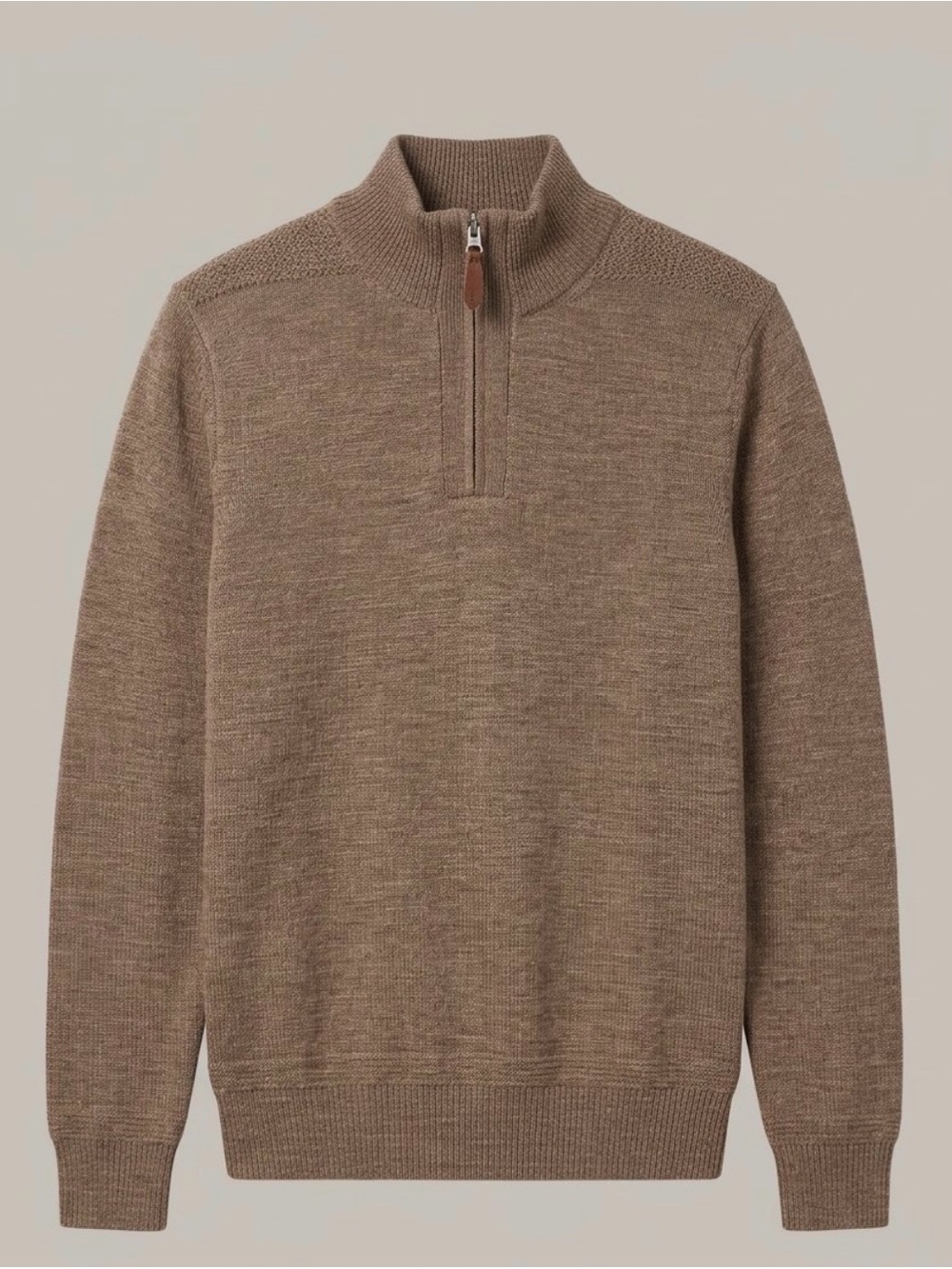 EUC Men’s J. Crew 100% Merino Wool 1/4 Zip-Neck Sweater